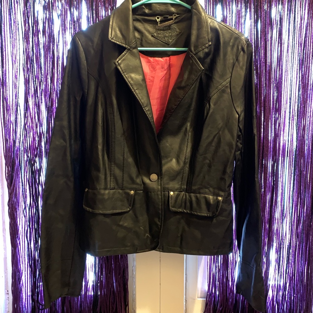 Faux Leather Jacket